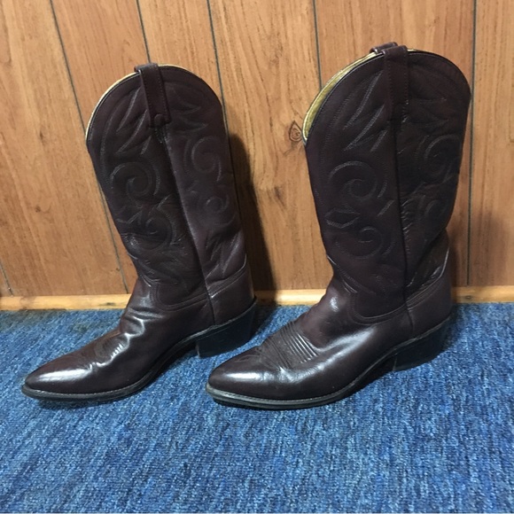 ACME Vintage Men’s Burnt Apple Western Boots - Picture 2 of 7